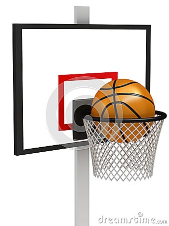 Basketball shot Stock Photo