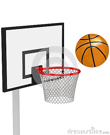 Basketball shot Stock Photo