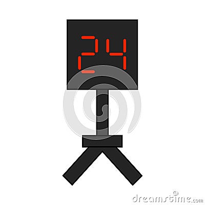 Basketball shot clock timer vector illustration Vector Illustration