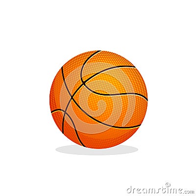 Basketball sport ball vector illustration. Vector Illustration