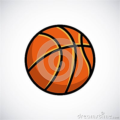 Basketball sport emblem icon Vector Illustration