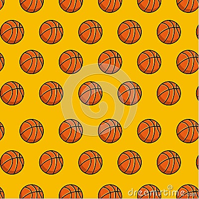 Basketball sport emblem icon Vector Illustration