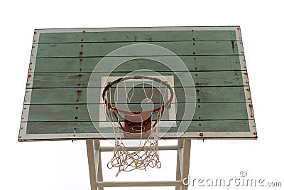 Basketball wooden board Stock Photo