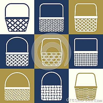 Baskets Vector Illustration