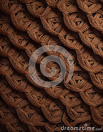 Basketweave Fabric Texture and Background, Generative AI Stock Photo