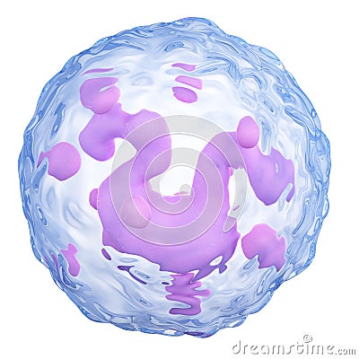 Basophil Cartoon Illustration