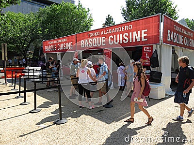 Basque Food Concession Editorial Stock Photo