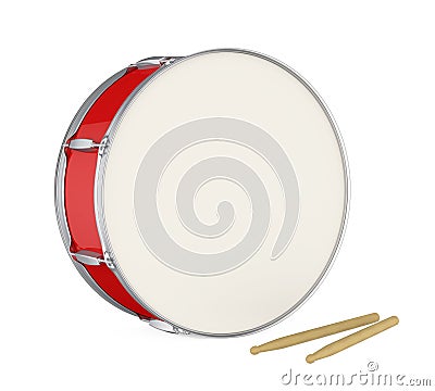 Bass Drum Isolated Stock Photo