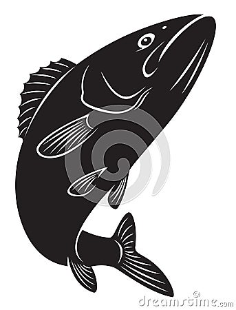 Bass fish Vector Illustration