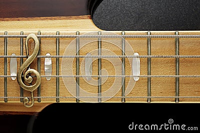 Bass guitar abstract Stock Photo