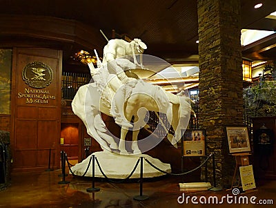 Bass Pro Shops, Springfield, MO End of the Trail Sculpture Editorial Stock Photo