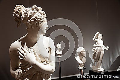 Venus sculpture by Antonio Canova. Classical Aphrodite statue, greek beauty Editorial Stock Photo