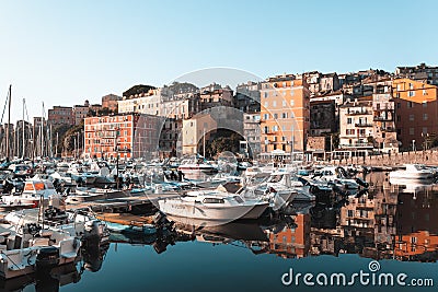 Bastia port in Corsica, France Editorial Stock Photo