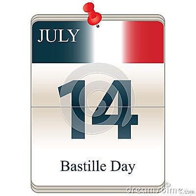 Bastille Day Vector Illustration