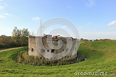 Bastion in Muiden Holland Stock Photo