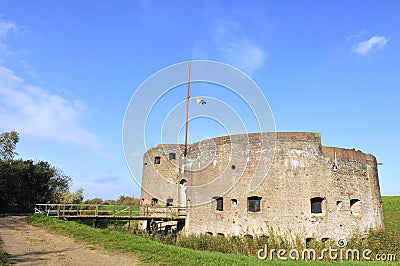 Bastion in Muiden Holland Stock Photo