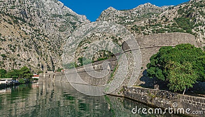 Bastion Riva in Kotor Old Town, Montenegro Stock Photo