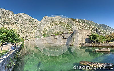 Bastion Riva in Kotor Old Town, Montenegro Stock Photo