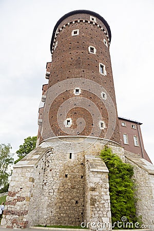 Baszta Sandomierska from Wawel castle complex Stock Photo