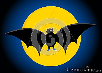 The bat Vector Illustration