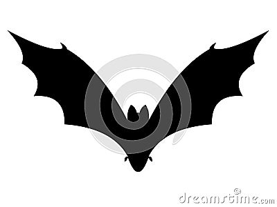 Bat for Halloween decor on white background Stock Photo