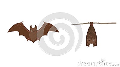 Bat illustration material Vector Illustration