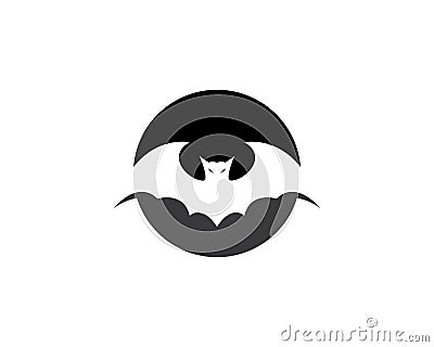 Bat vector icon illustration design Vector Illustration