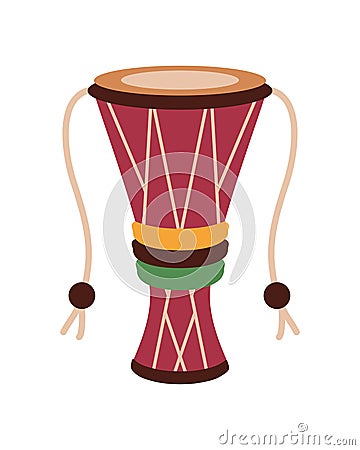 bata drum instrument Vector Illustration