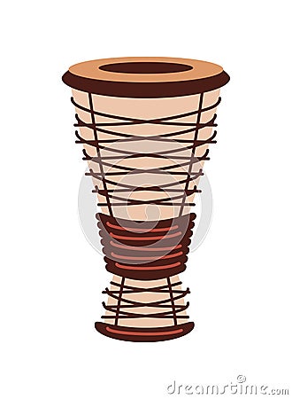 bata drum isolated Vector Illustration