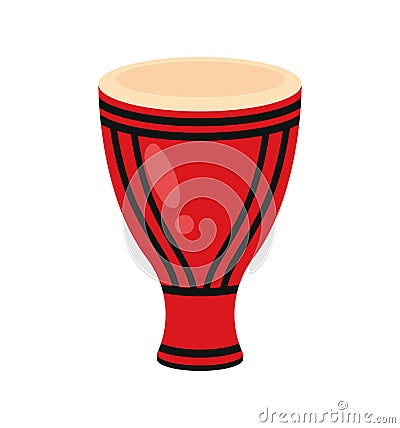 bata drum red Vector Illustration