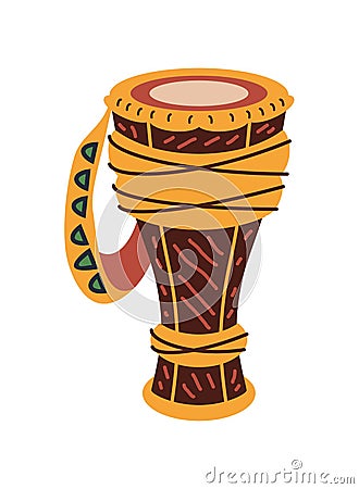 bata drum traditional Vector Illustration