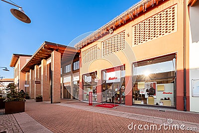 Bata store in Mondovicino Italian outlet village shopping Editorial Stock Photo