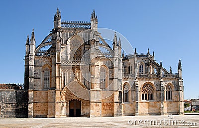 Batalha gothic monastery in Portugal. Stock Photo