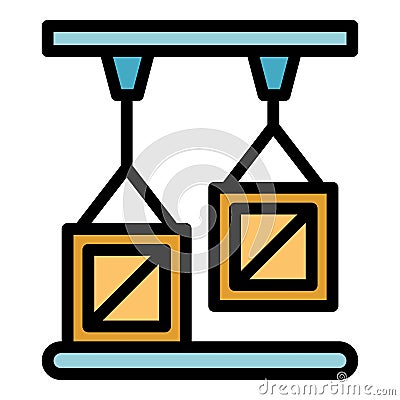 Batch production icon vector flat Stock Photo