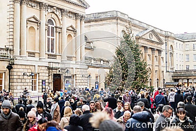 Bath Christmas Market - Crowd Of People A Editorial Stock Photo