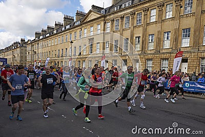 Bath Half Marathon, United Kingdom Editorial Stock Photo