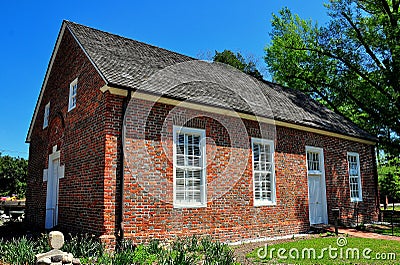 Bath, NC: 1734 St. Thomas Church Editorial Stock Photo