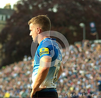 Bath Rugby play Leicester Tigers, Aviva Premiership, Recreation Ground, Bath. May 7 2016. Editorial Stock Photo