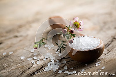 Bath salt Stock Photo