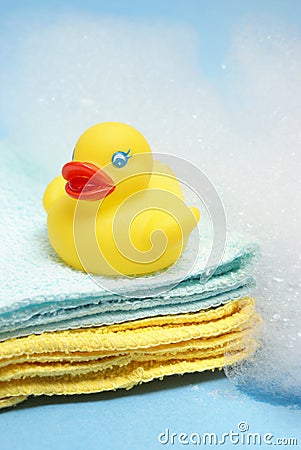 Bath Time Stock Photo