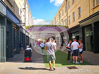 Bath town in the morning in Britian. Editorial Stock Photo