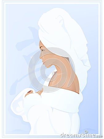 From bathing Stock Photo