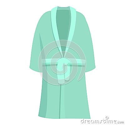 Bathing dressing gown icon cartoon vector. Espresso style Vector Illustration