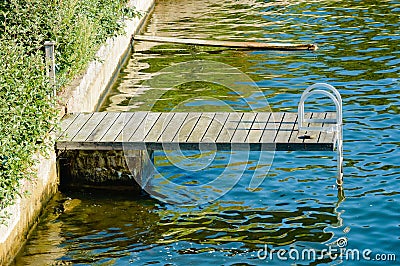 Bathing jetty Stock Photo