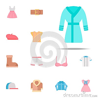 Bathrobe color icon. Clothes icons universal set for web and mobile Stock Photo