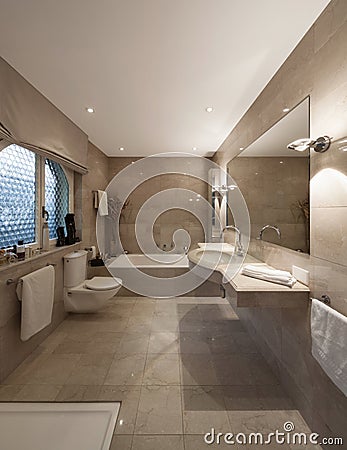 Bathroom, classic design Stock Photo