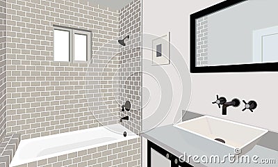 Bathroom Vector Illustration