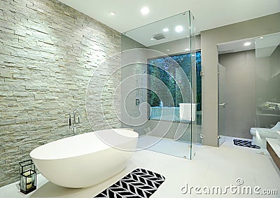 Bathroom in home Stock Photo