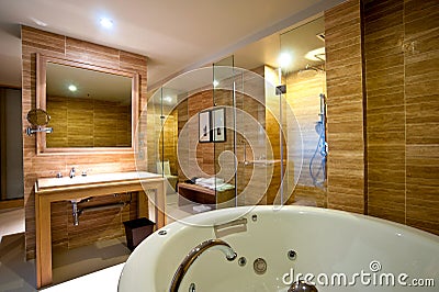 Bathroom Hotel Stock Photo