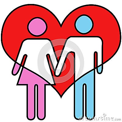 Bathroom Icon Love Stock Photo